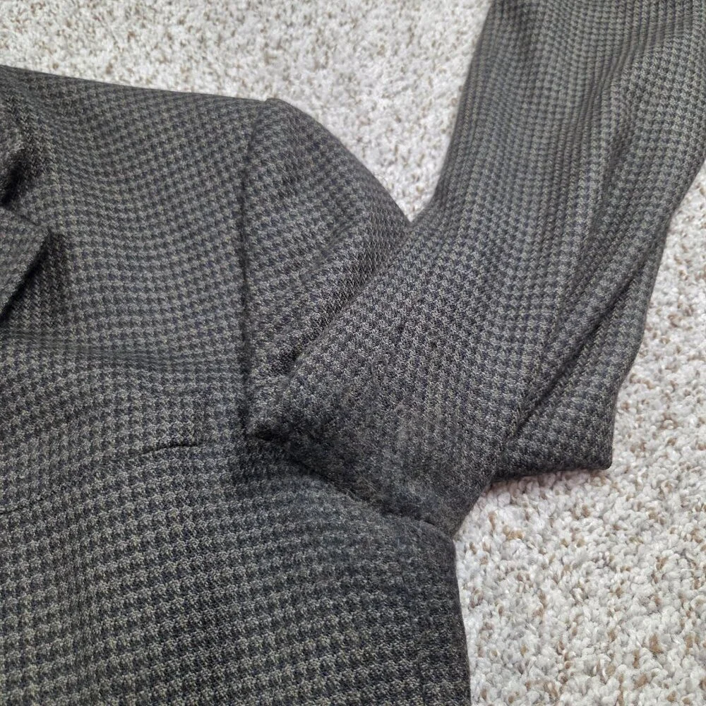 Stafford Blazer Mens 46L Brown Worsted Wool / Lambswool Sport Coat